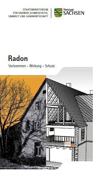 Darstellung von möglichen Eintrittsstellen von Radon an einem Gebäude 